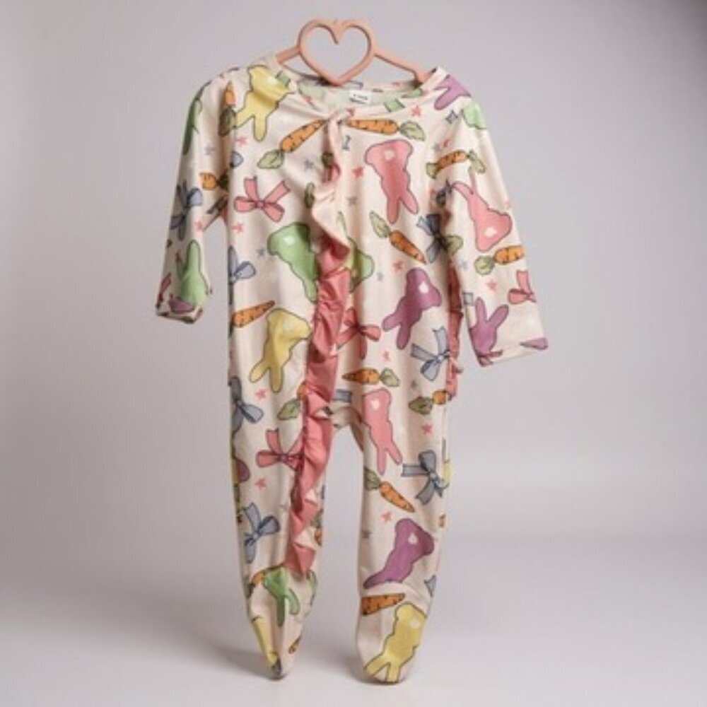 Bunny and Ruffle Girls One Piece 6-12 mo NWT